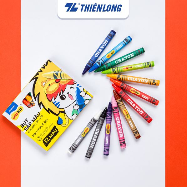 Bút sáp màu Colokit CR-C016 -bìa Bút sáp màu Colokit CR-C016 -bìa