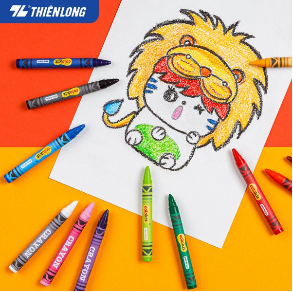Bút sáp màu Colokit CR-C016 -màu sắc tươi sáng