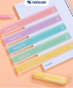 Thước nhựa thẳng màu Pastel 20 cm SR-010