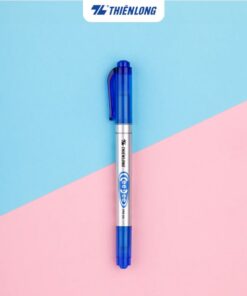 Bút lông dầu Thiên Long PM-04 2 đầu mực xanh dương
