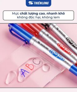Bút lông dầu Thiên Long PM-04 dùng mực dầu, không có xylene độc hại, an toàn, mau khô, bền màu