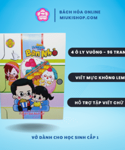 Vở 4 ô ly 96 trang hỗ trợ tập viết tốt nhất