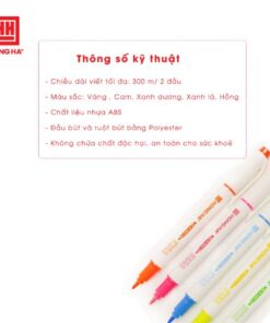 Bút dạ quang nhỏ 2 đầu Hồng Hà TF-HL02