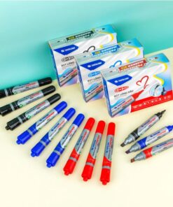 Bút lông dầu Thiên Long PM-09 có 3 màu mực đen, đỏ và xanh dương