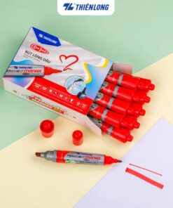 Bút lông dầu Thiên Long PM-09-mực đỏ