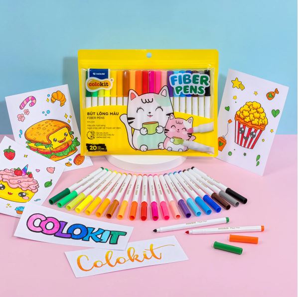 Bút lông màu Fiber Pen Colokit FP-C03 Bút lông màu Fiber Pen Colokit FP-C03