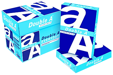 Giấy Double A A4 70gsm quy cách thùng 5 xấp