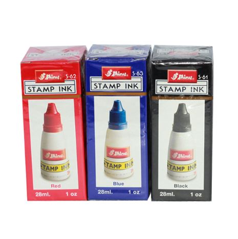 Mực dấu shiny 3 màu đen, đỏ, xanh Mực dấu shiny 3 màu đen, đỏ, xanh