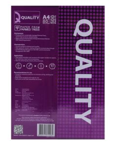 Giấy A4 Quality 80 gsm mặt sau