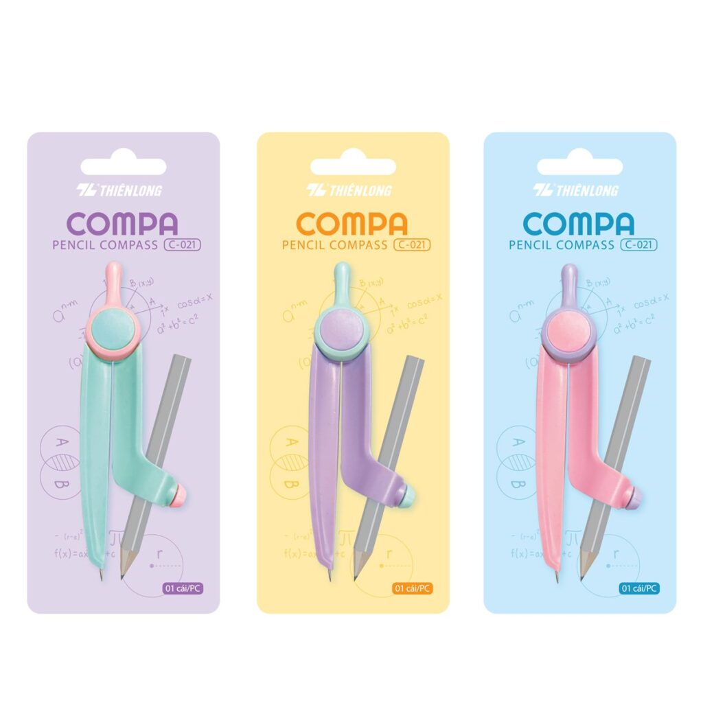 Compa chì gỗ Thiên Long C-021 Compa chì gỗ Thiên Long C-021