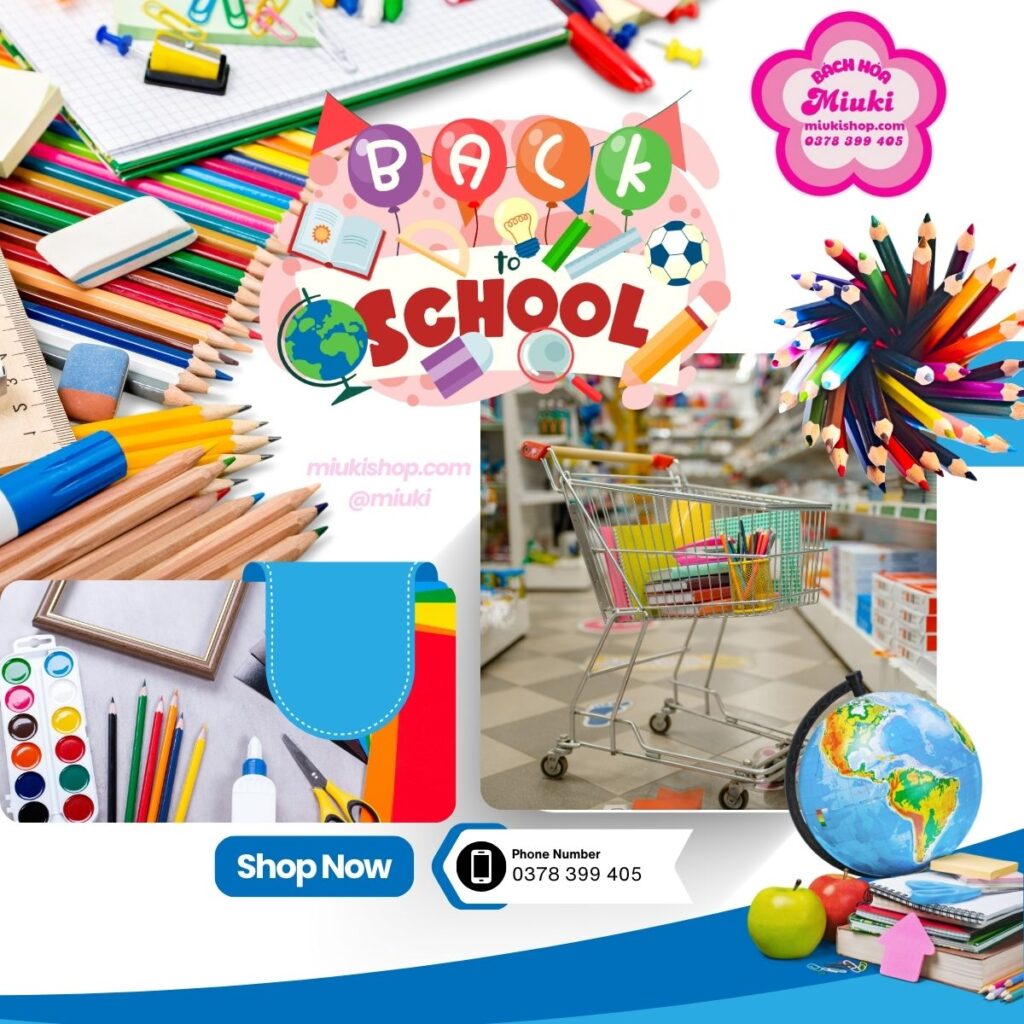Website mua sắm online Bách hóa văn phòng phẩm Miuki-miukishop.com