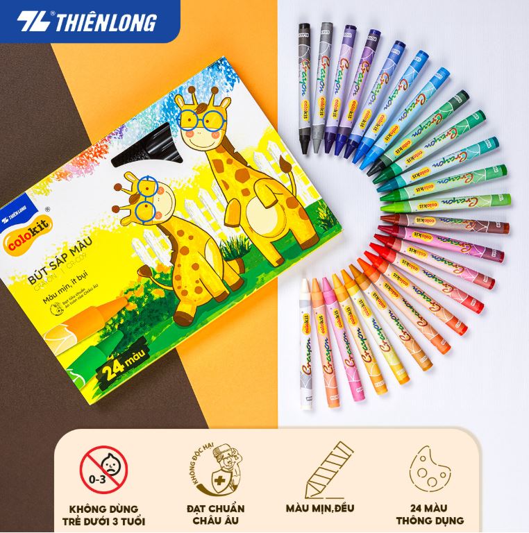 Bút sáp màu Colokit CR-C09-bìa