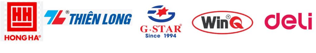 Logo nhóm thương hiệu văn phòng phẩm lớn