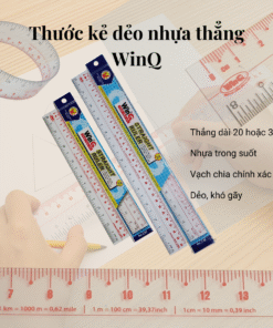 Thước kẻ dẻo nhựa thẳng WinQ